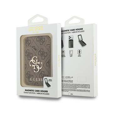 Guess 4G spejlmagnetisk kortholder med stativfunktion - brun
