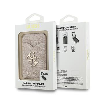 Guess 4G spejl magnetisk kortholder med stativfunktion - lyserød
