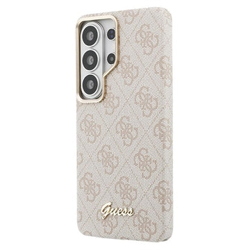 Samsung Galaxy S26 Ultra Guess 4G Script Metal Logo magnetisk cover - Pink