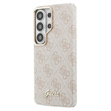 Samsung Galaxy S26 Ultra Guess 4G Script Metal Logo magnetisk cover - Pink