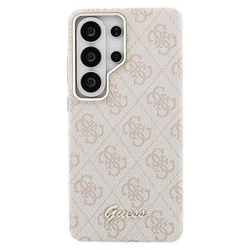 Samsung Galaxy S26 Ultra Guess 4G Script Metal Logo magnetisk cover - Pink