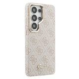 Samsung Galaxy S26 Ultra Guess 4G Script Metal Logo magnetisk cover - Pink