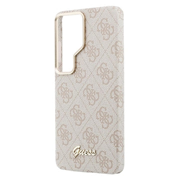 Samsung Galaxy S26 Ultra Guess 4G Script Metal Logo magnetisk cover - Pink