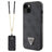 iPhone 15 Guess 4G Strass Triangle Metal Logo Cover med Crossbody Rem - Sort