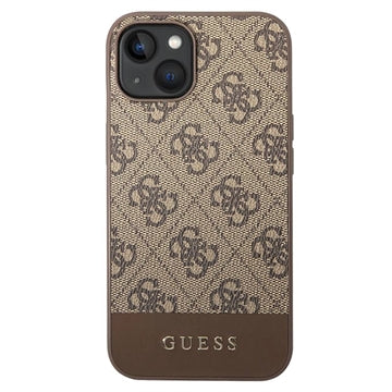 Guess 4G Stripe iPhone 14 Hybrid Cover - Brun