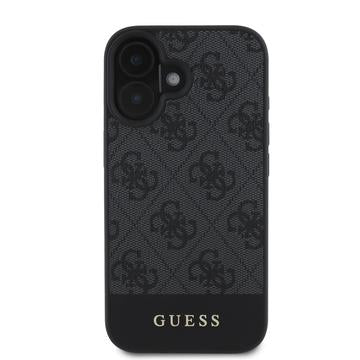 iPhone 16 Guess 4G Stripe Hybrid Cover - Grå