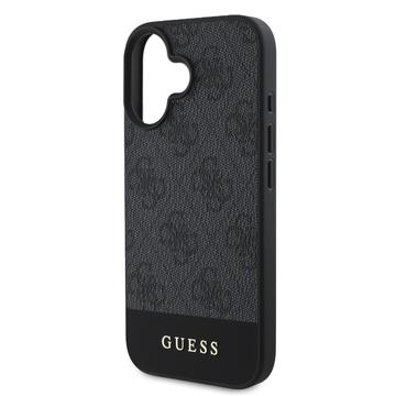 iPhone 16 Guess 4G Stripe Hybrid Cover - Grå