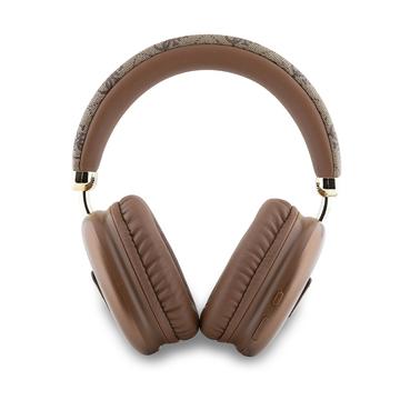 Guess 4G Bluetooth-hovedtelefoner med trekantlogo - Brun