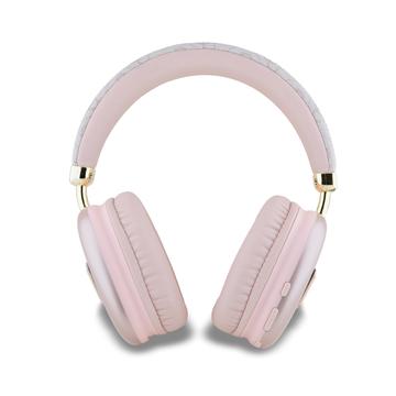 Guess 4G Bluetooth-hovedtelefoner med trekantlogo - Pink