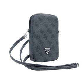 Guess 4G Triangle Logo Smartphone Skuldertaske - Sort