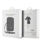 Guess 4G Triangle Logo Smartphone Skuldertaske - Sort