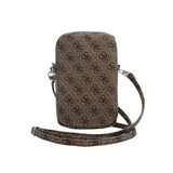 Guess 4G Triangle Logo Smartphone Skuldertaske - Brun
