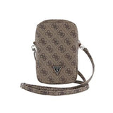 Guess 4G Triangle Logo Smartphone Skuldertaske - Brun