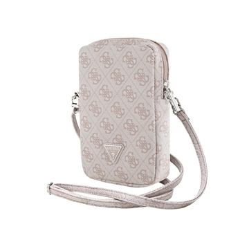 Guess 4G Triangle Logo Smartphone Skuldertaske - Pink