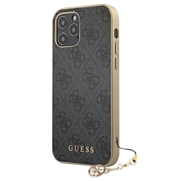 Guess Charms Collection 4G iPhone 12/12 Pro Cover - Grå