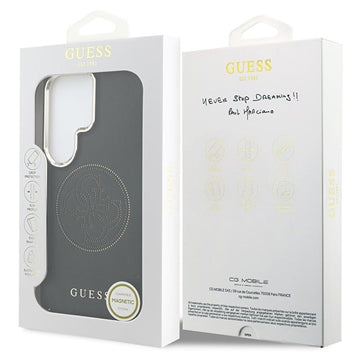 Samsung Galaxy S26 Ultra Guess Perforated 4G Logo Cover - MagSafe-kompatibelt - Sort