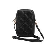 Guess vatteret 4G-telefonpose med metallogo og justerbar rem - sort