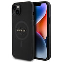 iPhone 15 Guess Saffiano Hybrid Cover - MagSafe Kompatibel - Sort