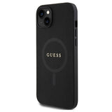 iPhone 15 Guess Saffiano Hybrid Cover - MagSafe Kompatibel - Sort