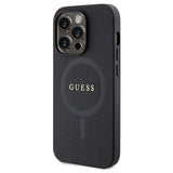 iPhone 15 Pro Max Guess Saffiano Hybrid Cover - MagSafe Kompatibel - Sort