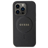 iPhone 15 Pro Max Guess Saffiano Hybrid Cover - MagSafe Kompatibel - Sort