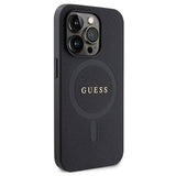 iPhone 15 Pro Max Guess Saffiano Hybrid Cover - MagSafe Kompatibel - Sort