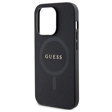 iPhone 15 Pro Max Guess Saffiano Hybrid Cover - MagSafe Kompatibel - Sort