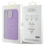 iPhone 15 Pro Max Guess Saffiano Hybrid Cover - MagSafe Kompatibel - Lilla