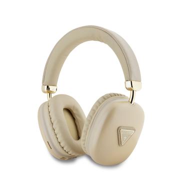 Guess Saffiano Triangle Logo Over-Ear Trådløse hovedtelefoner - Guld