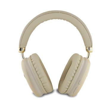 Guess Saffiano Triangle Logo Over-Ear Trådløse hovedtelefoner - Guld