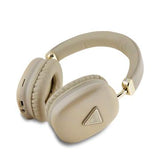 Guess Saffiano Triangle Logo Over-Ear Trådløse hovedtelefoner - Guld