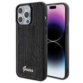 iPhone 15 Pro Max Guess Sequin Script Logo Cover - Sort