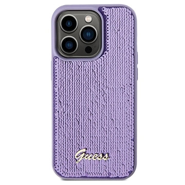 iPhone 15 Pro Max Guess Sequin Script Logo Cover - Lilla