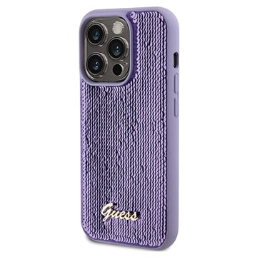 iPhone 15 Pro Max Guess Sequin Script Logo Cover - Lilla