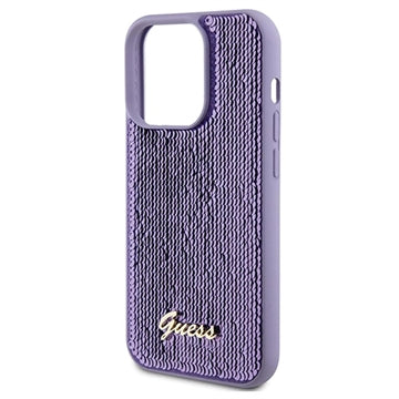 iPhone 15 Pro Max Guess Sequin Script Logo Cover - Lilla