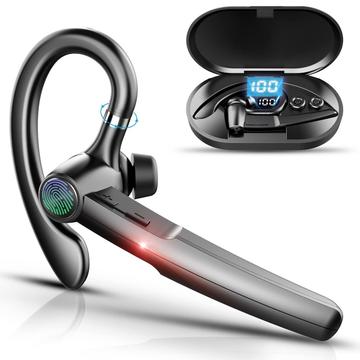 H03 Roterende ørekrog Bluetooth-headset med berøringssensor - sort