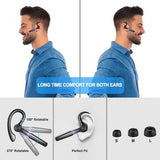 H03 Roterende ørekrog Bluetooth-headset med berøringssensor - sort
