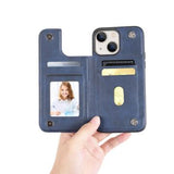 Hanman Mika iPhone 14 Cover med Pung - Blå
