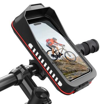 HL-176A Hurtigudløsende cykel- og motorcykel telefonholder - 7" - Sort