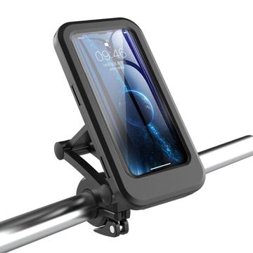 HL-69 cykelstyr mobiltelefon holder montering vandtæt telefon taske cykling motorcykel touch screen holder beslag