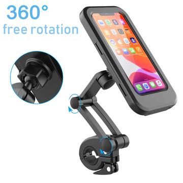 HL-69 cykelstyr mobiltelefon holder montering vandtæt telefon taske cykling motorcykel touch screen holder beslag