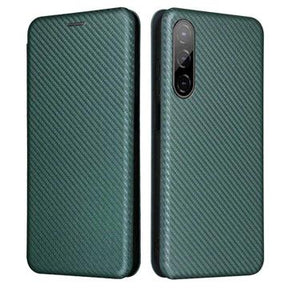 HTC Desire 22 Pro Pung Cover- Kulfiber - Grøn