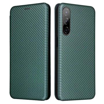 HTC Desire 22 Pro Pung Cover- Kulfiber - Grøn