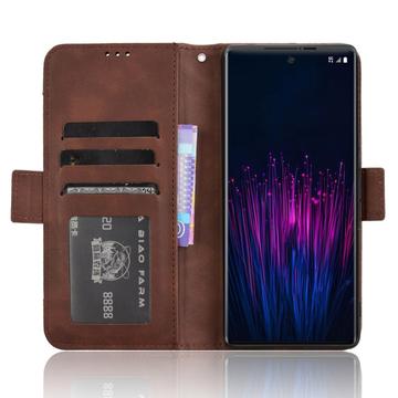 HTC U24 Pro Pung Cover med Kortholder - Brun