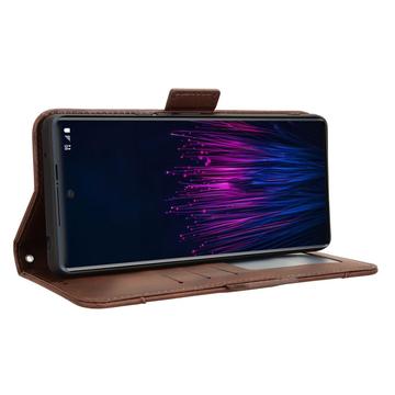 HTC U24 Pro Pung Cover med Kortholder - Brun