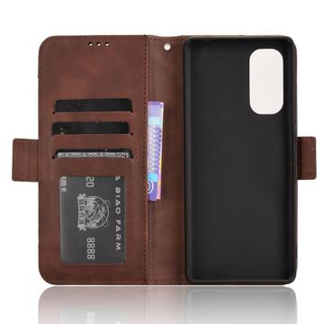 HTC U24 Pro Pung Cover med Kortholder - Brun