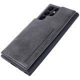 Hanman Mika Samsung Galaxy S23 Ultra 5G Cover med Pung - Sort
