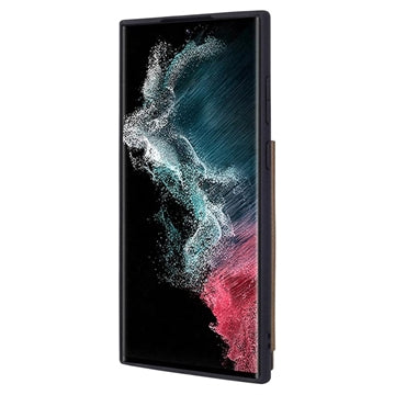 Hanman Mika Samsung Galaxy S23 Ultra 5G Cover med Pung - Brun
