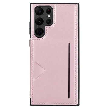 Hanman Mika Samsung Galaxy S23 Ultra 5G Cover med Pung - Rødguld