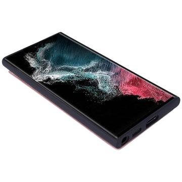 Hanman Mika Samsung Galaxy S23 Ultra 5G Cover med Pung - Rødguld